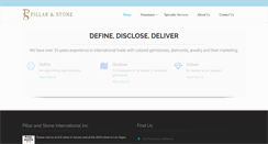 Desktop Screenshot of pillarandstone.com